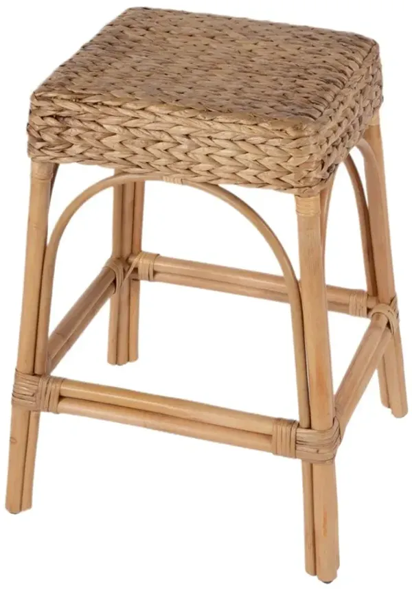 Sabrina 24.5" Rectangular Rattan Counter Stool