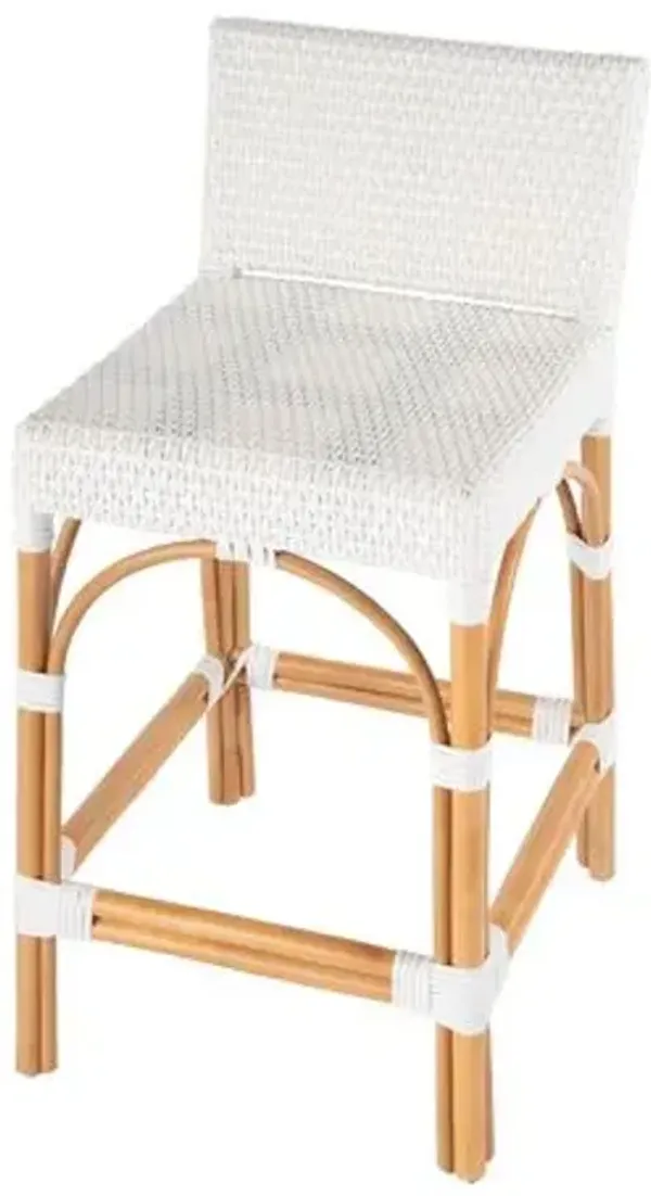 Isoldeia Rattan Counter Stool - Handcrafted