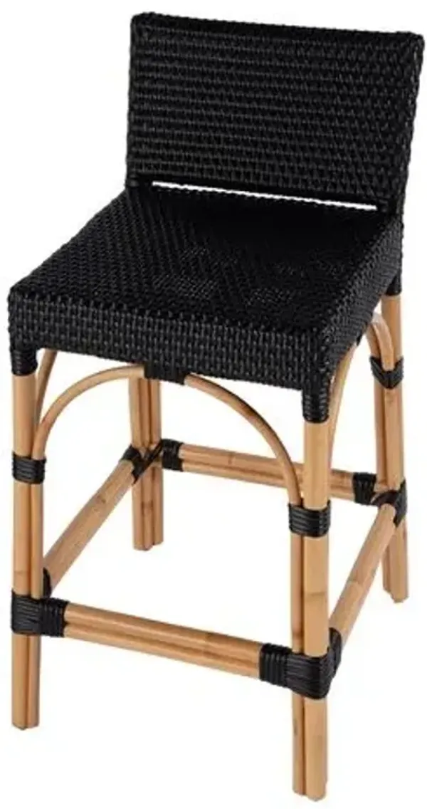 Isoldeia Rattan Counter Stool - Handcrafted