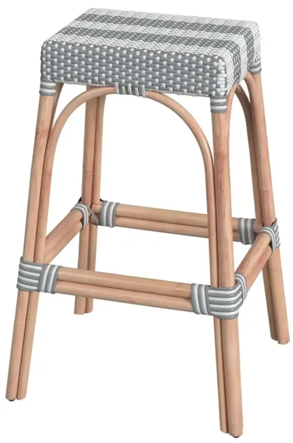 Sabrina 30" Rectangular Rattan Bar Stool