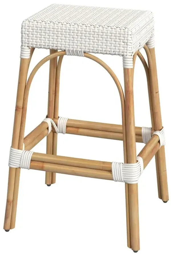 Sabrina 30" Rectangular Rattan Bar Stool