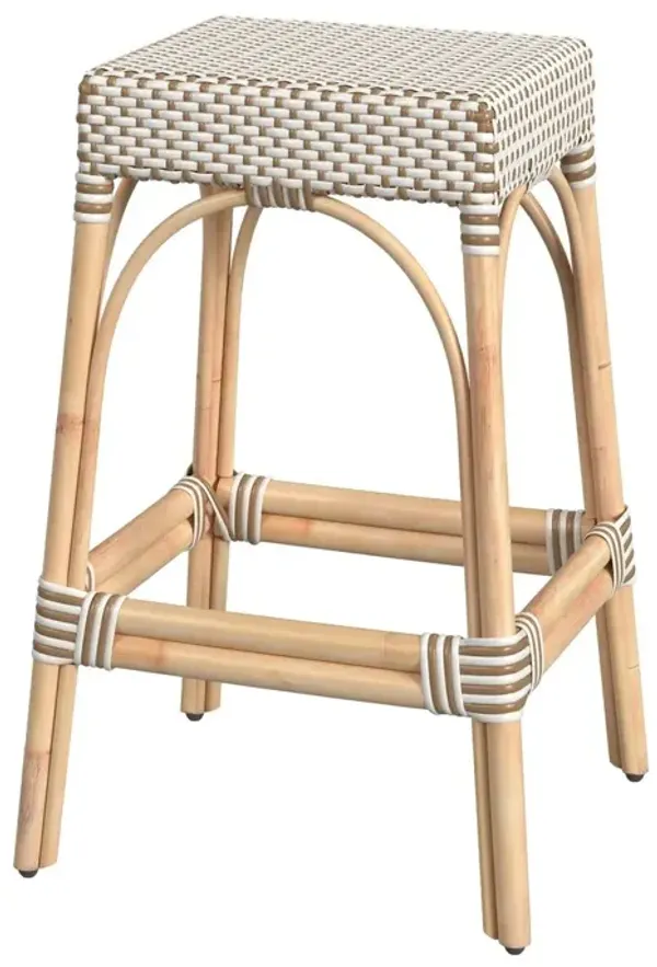 Sabrina 30" Rectangular Rattan Bar Stool