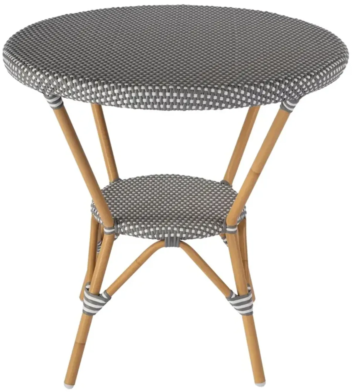 Kye Outdoor Round Rattan Bistro Table