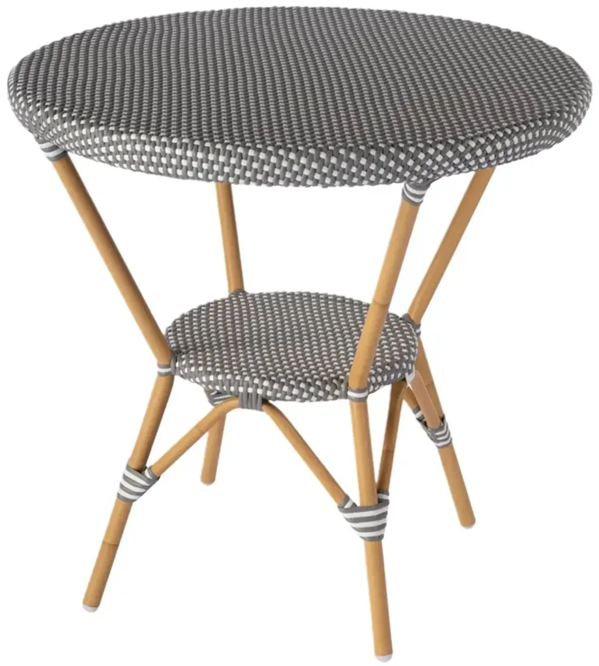Kye Outdoor Round Rattan Bistro Table