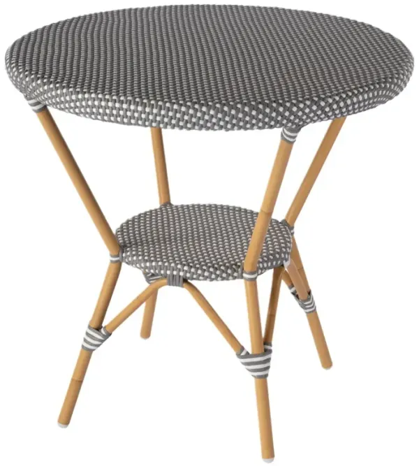 Kye Outdoor Round Rattan Bistro Table