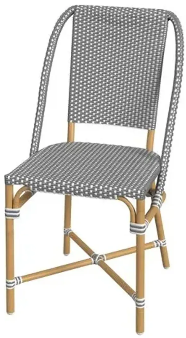 Kye Rattan Outdoor Dining Side Chair - Gray