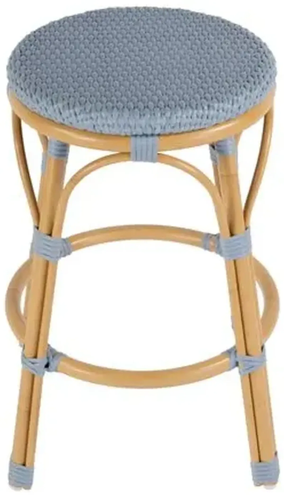 Kye 24" Outdoor Rattan Backless Counter Stool