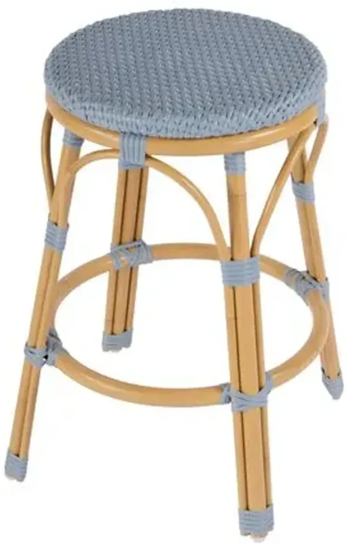 Kye 24" Outdoor Rattan Backless Counter Stool