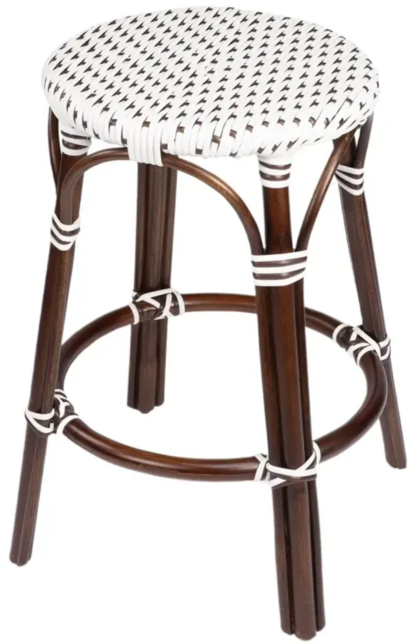 Kye 24" Rattan Round Counter Stool