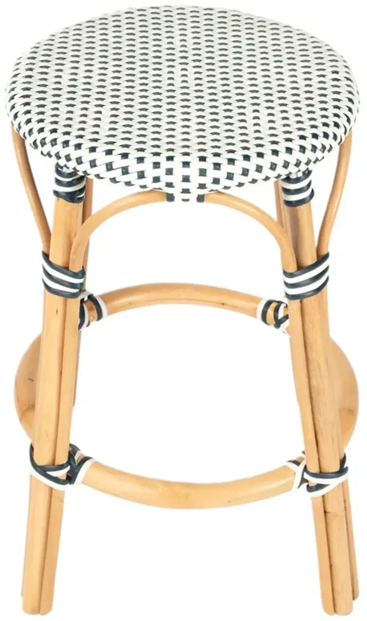 Kye 24" Rattan Round Counter Stool