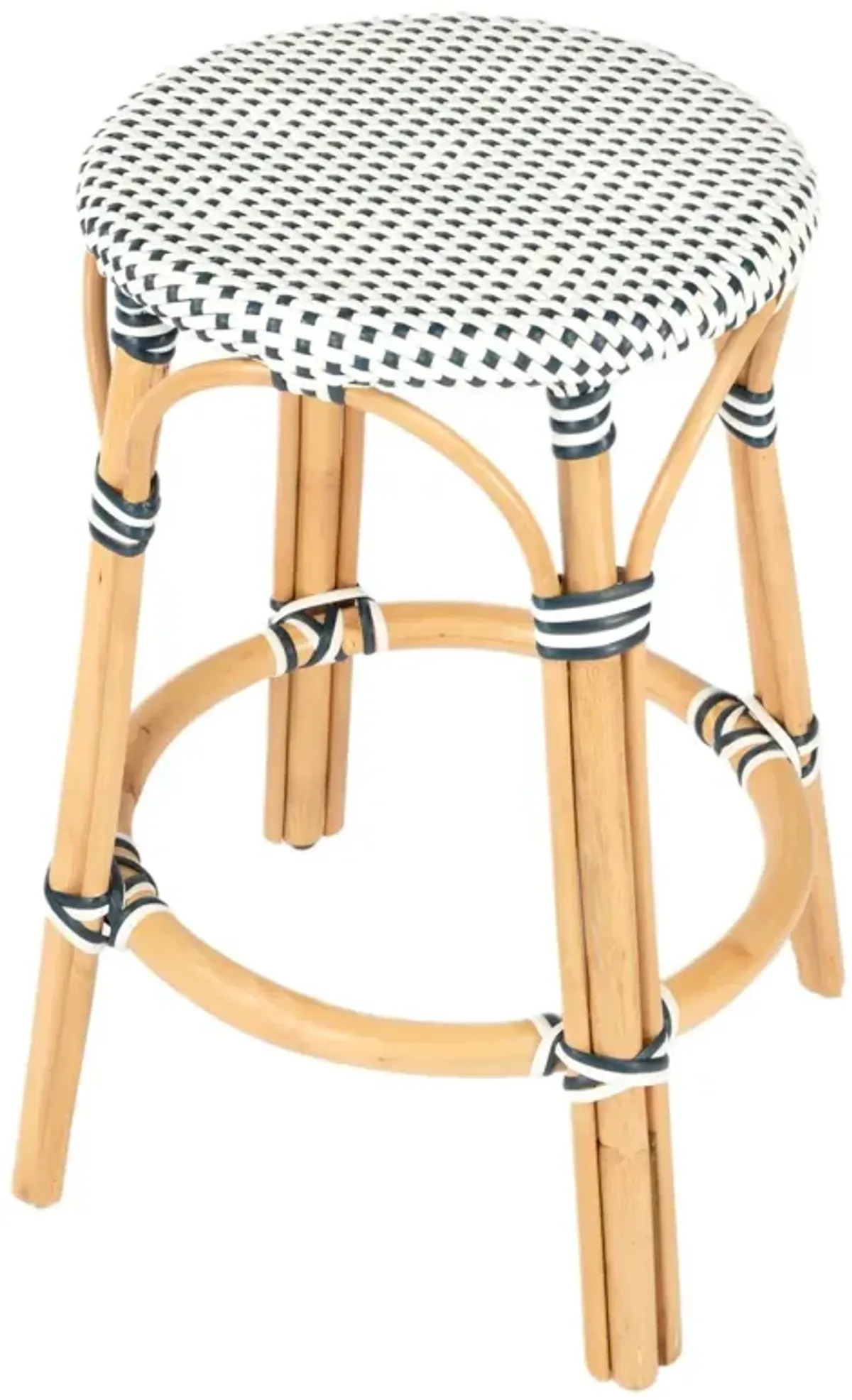 Kye 24" Rattan Round Counter Stool