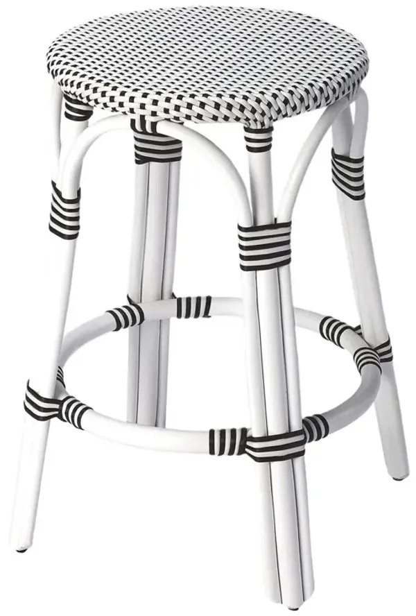 Kye 24" Rattan Round Counter Stool