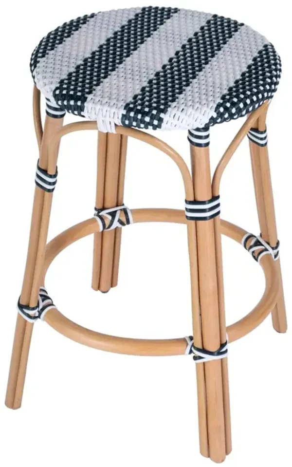 Kye 24" Rattan Round Counter Stool