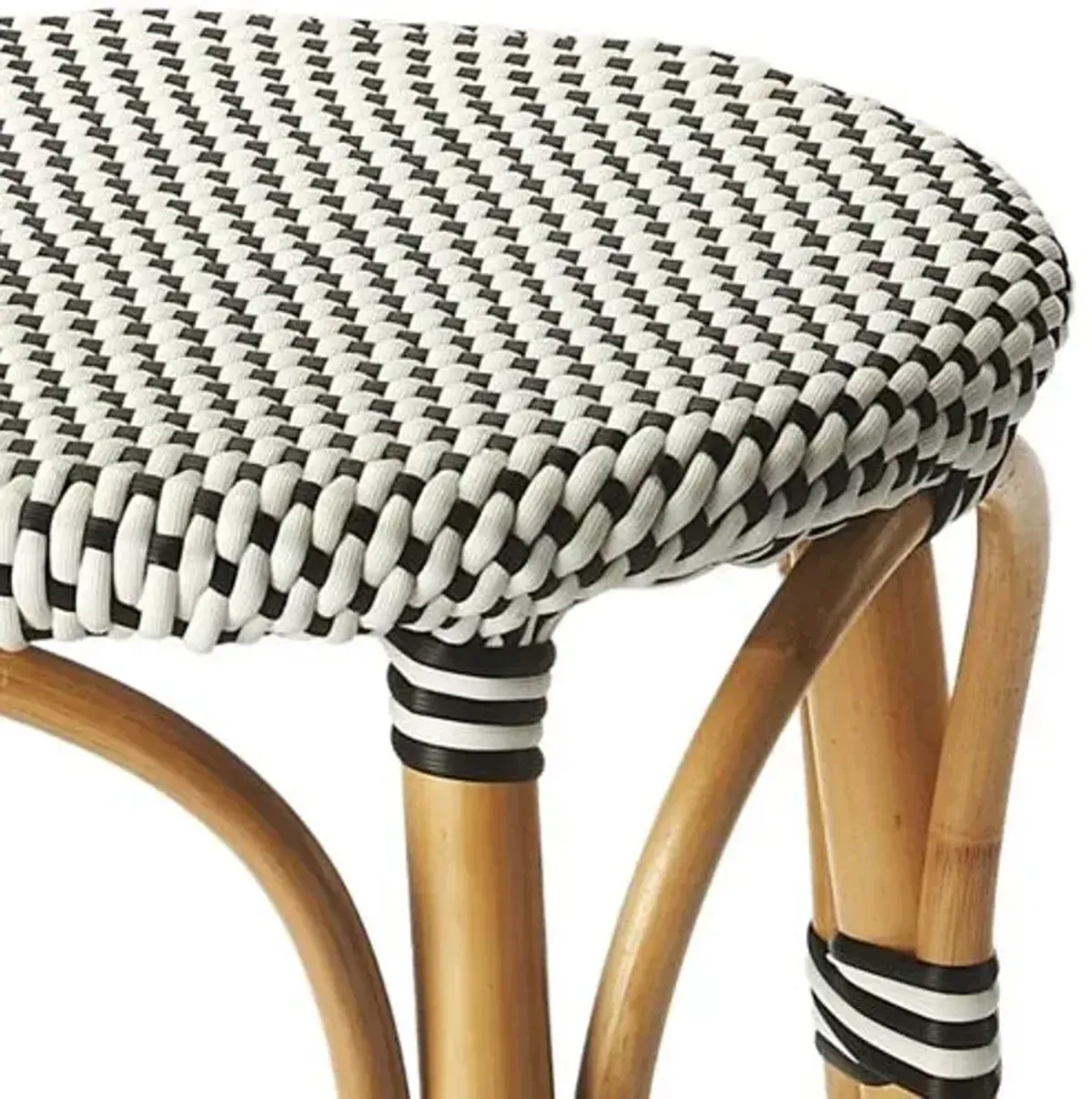 Kye 24" Rattan Round Counter Stool