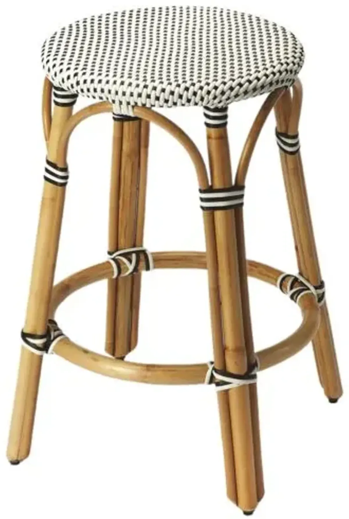 Kye 24" Rattan Round Counter Stool