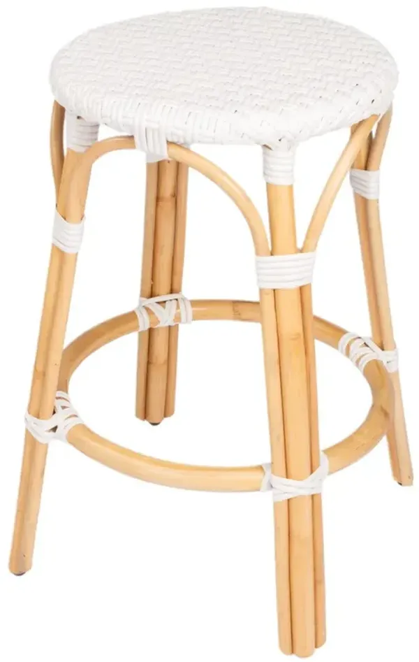 Kye 24" Rattan Round Counter Stool