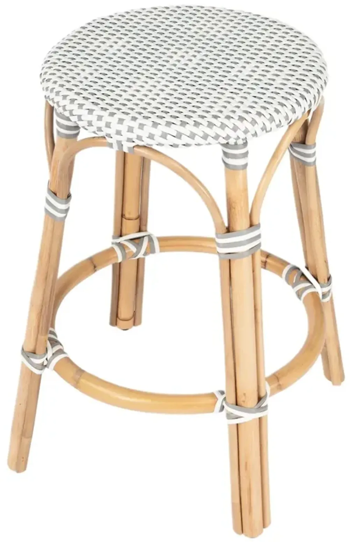 Kye 24" Rattan Round Counter Stool