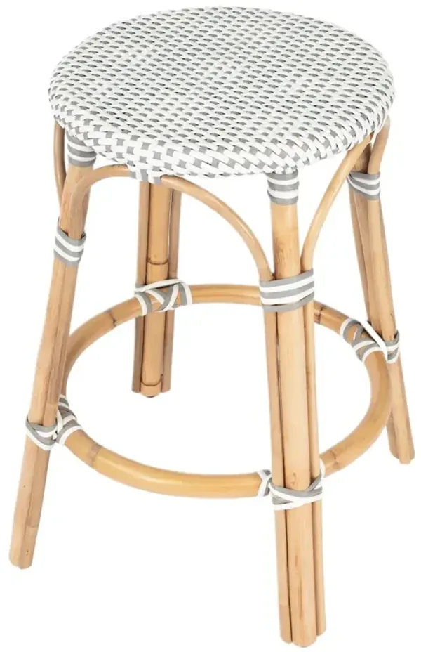 Kye 24" Rattan Round Counter Stool