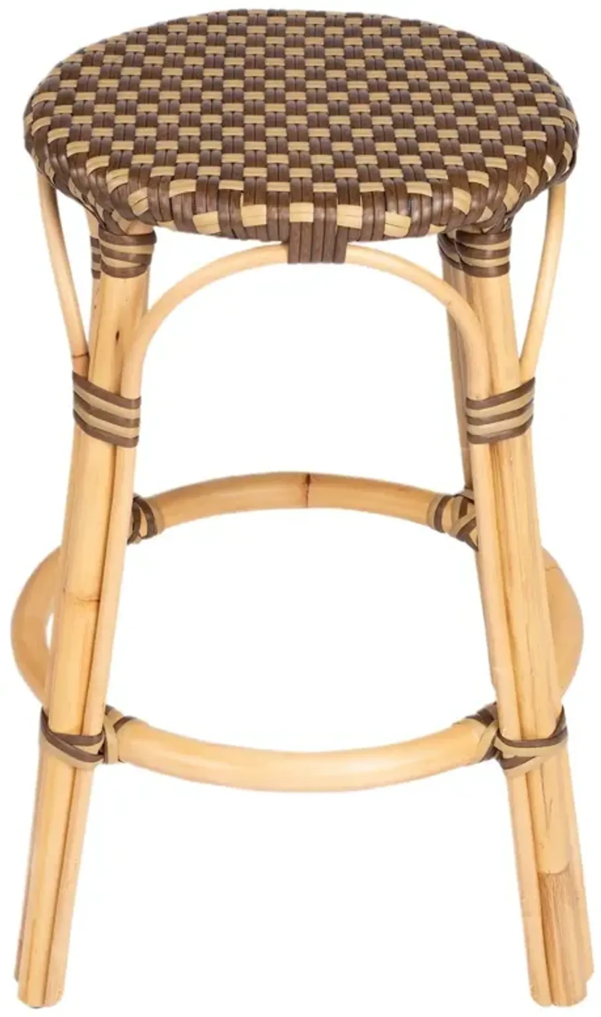 Kye 24" Rattan Round Counter Stool