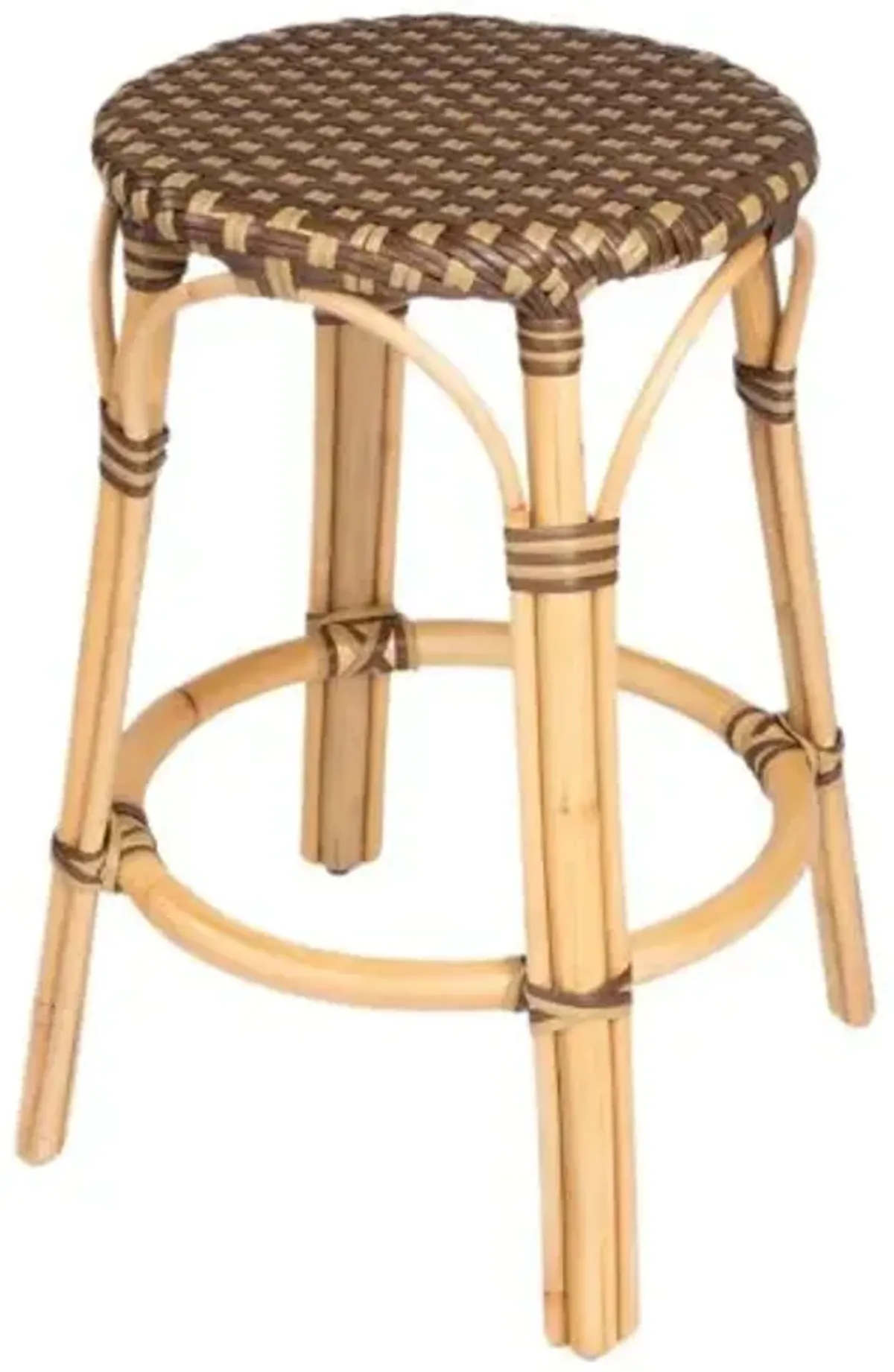 Kye 24" Rattan Round Counter Stool