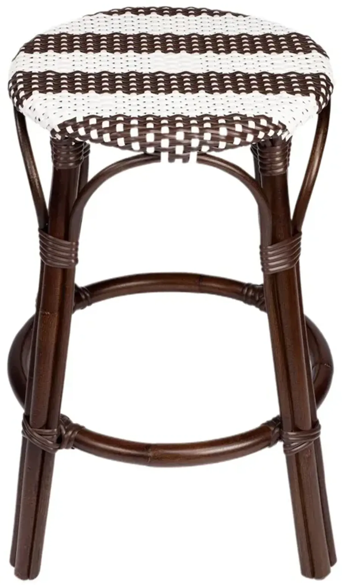 Kye 24" Rattan Round Counter Stool