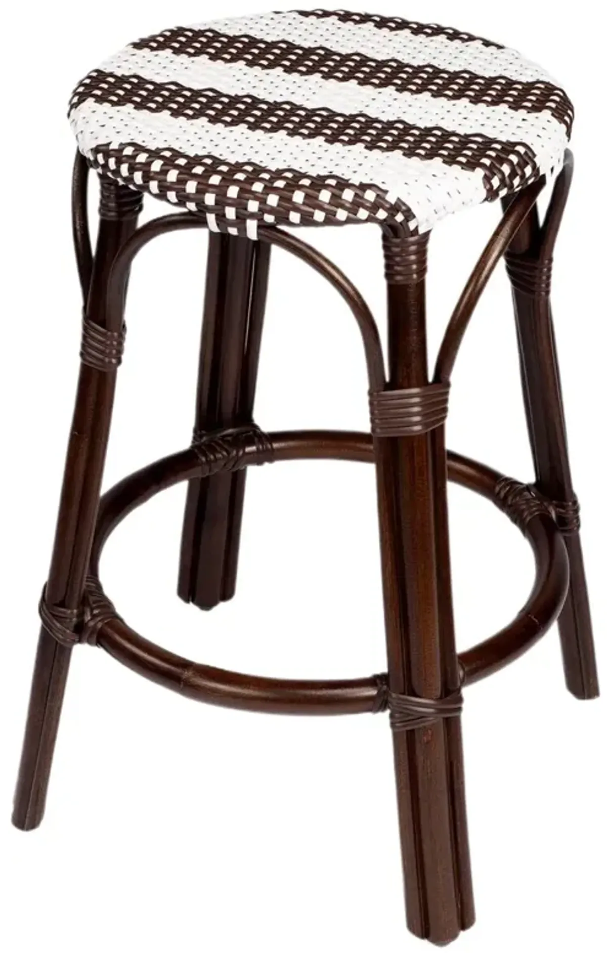Kye 24" Rattan Round Counter Stool