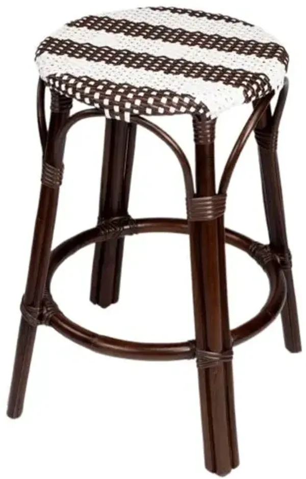 Kye 24" Rattan Round Counter Stool