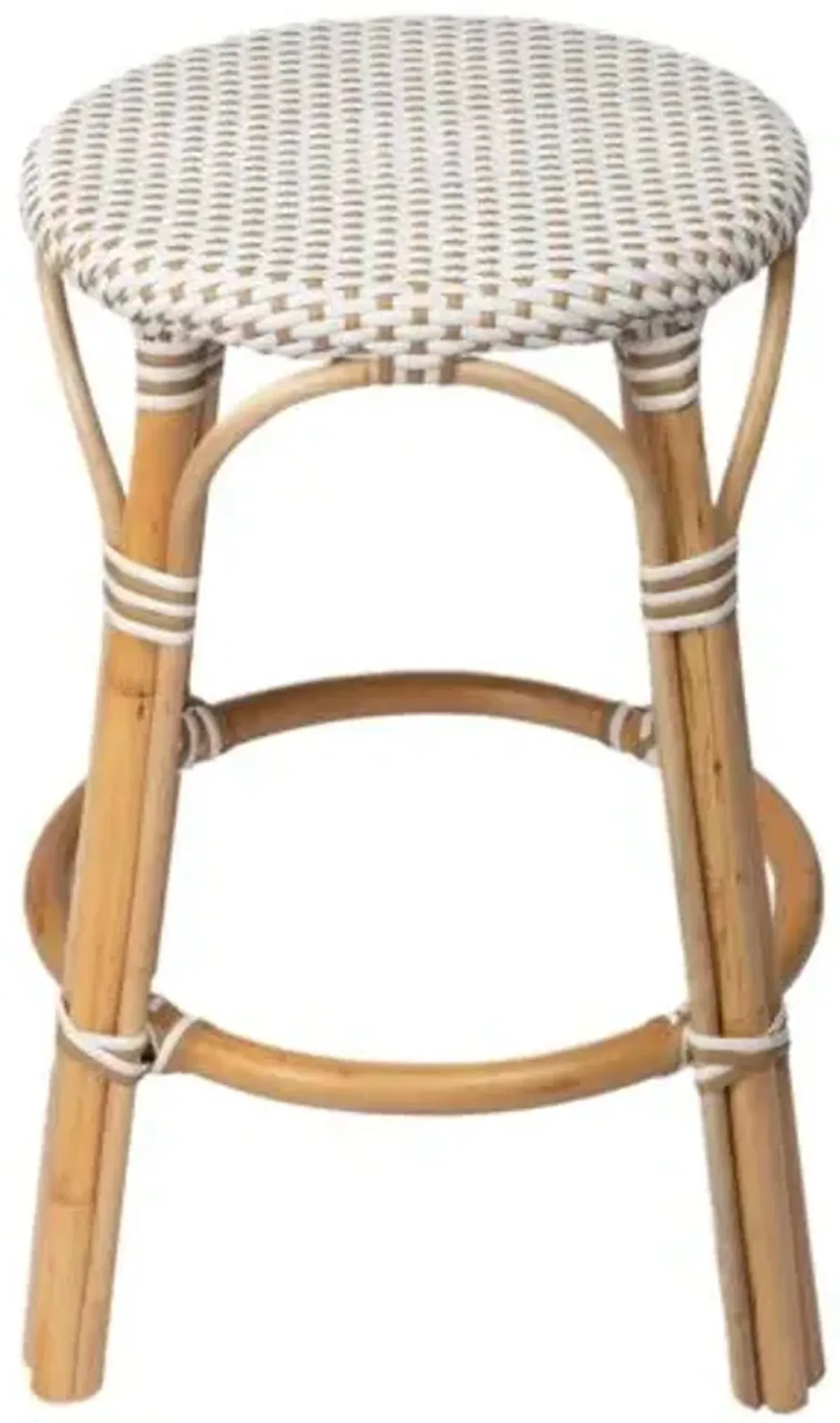 Kye 24" Rattan Round Counter Stool