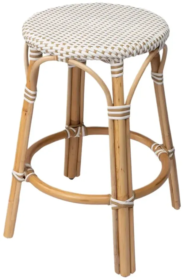 Kye 24" Rattan Round Counter Stool