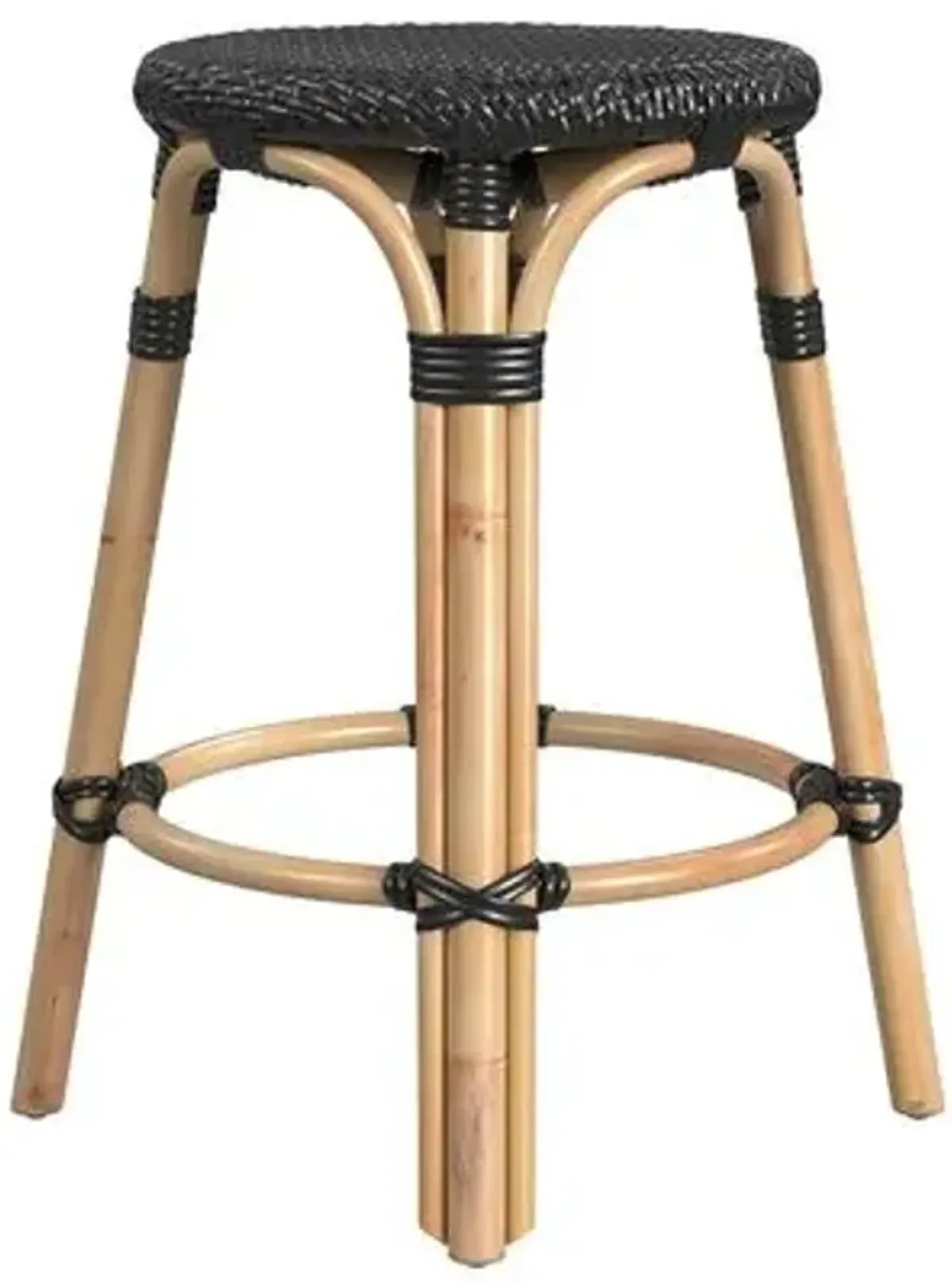 Kye 24" Rattan Round Counter Stool