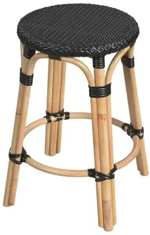 Kye 24" Rattan Round Counter Stool