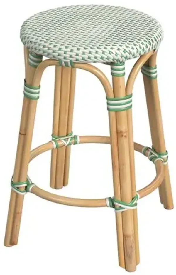 Kye 24" Rattan Round Counter Stool