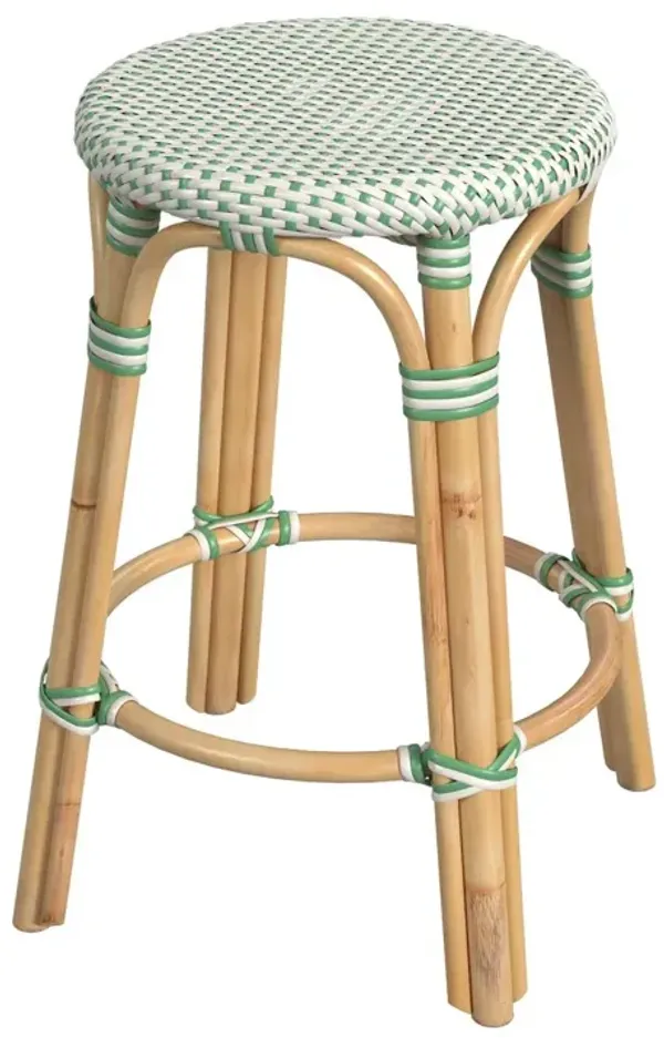 Kye 24" Rattan Round Counter Stool