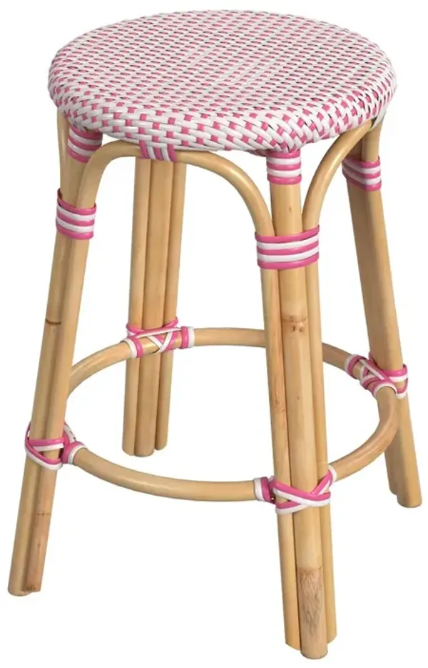 Kye 24" Rattan Round Counter Stool