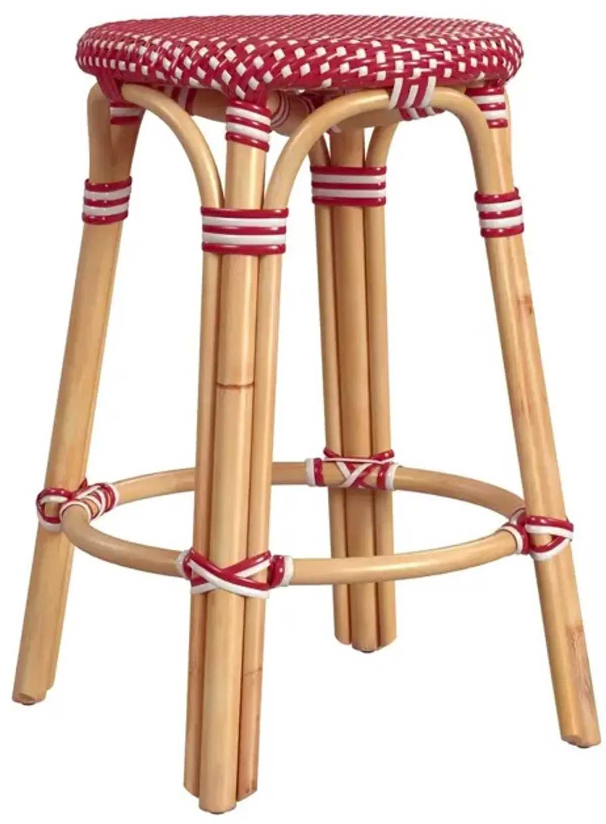 Kye 24" Rattan Round Counter Stool