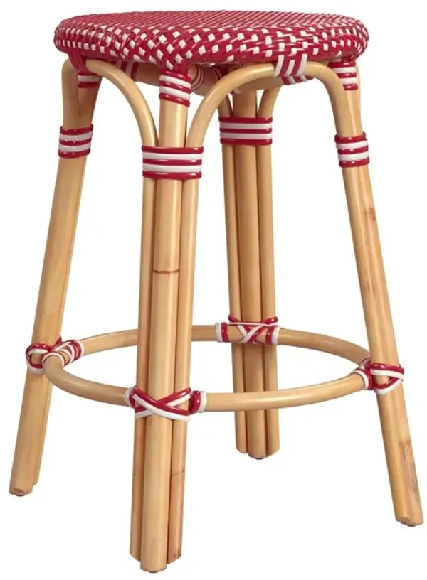 Kye 24" Rattan Round Counter Stool