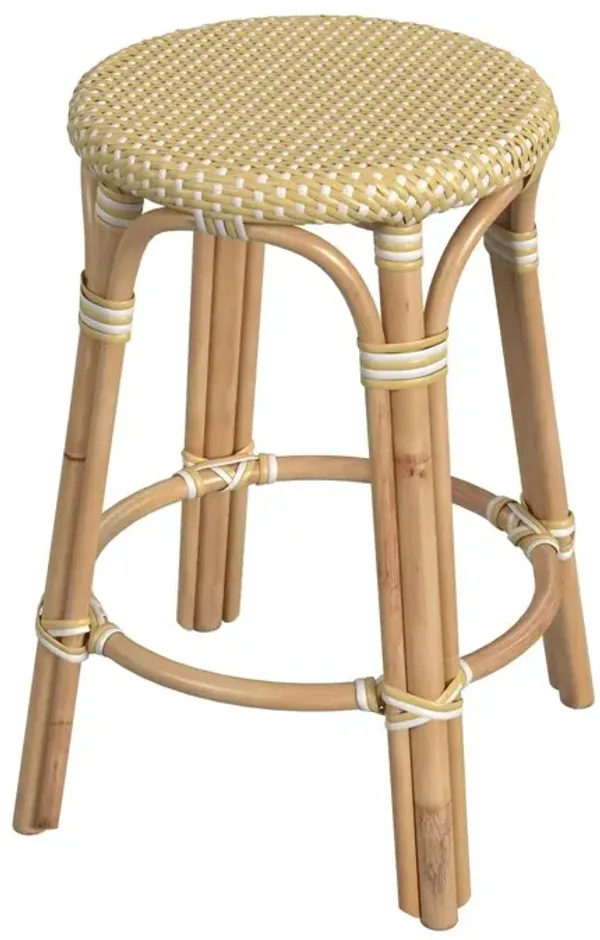 Kye 24" Rattan Round Counter Stool