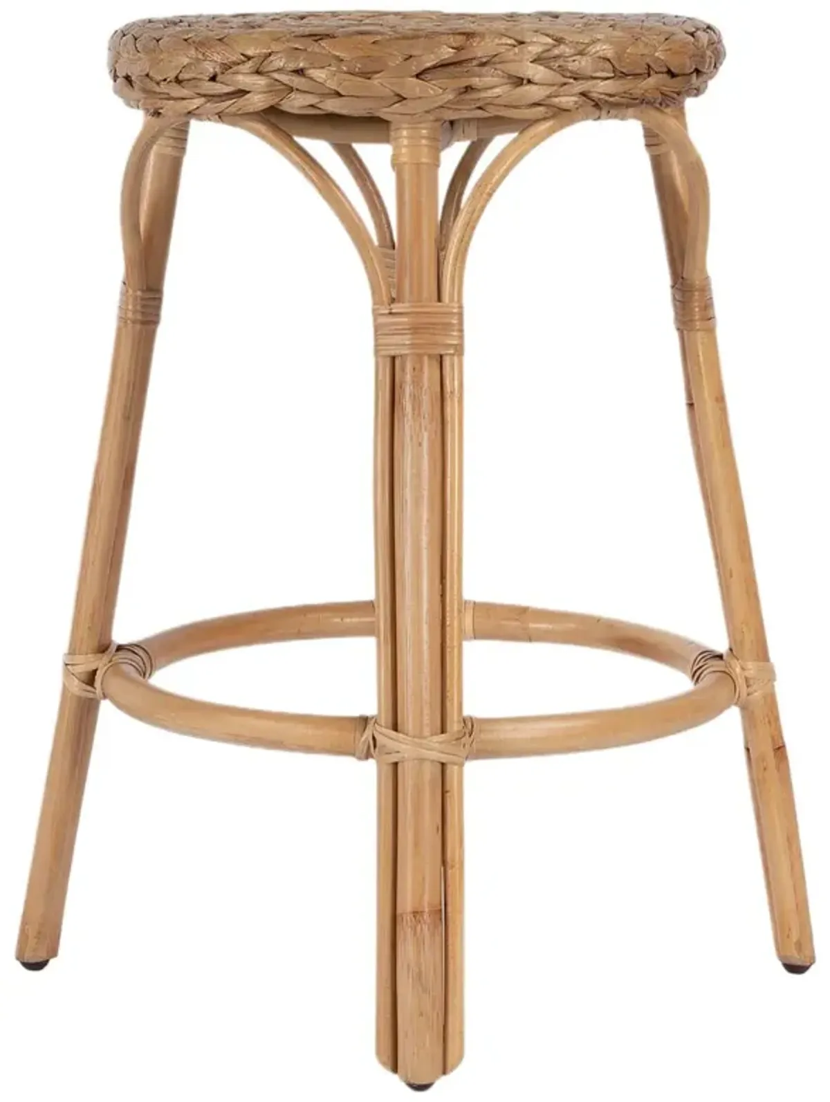 Kye 24" Rattan Round Counter Stool