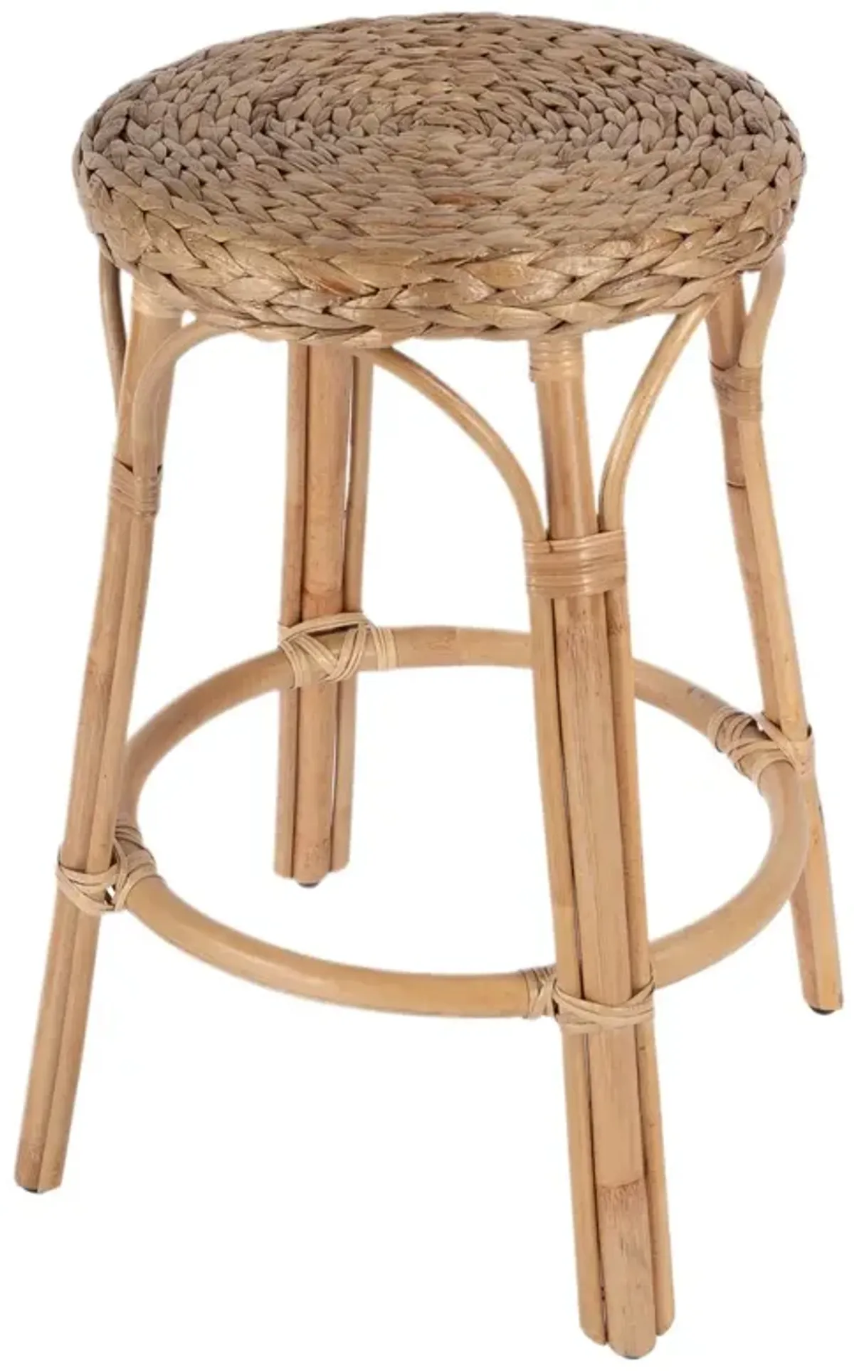 Kye 24" Rattan Round Counter Stool
