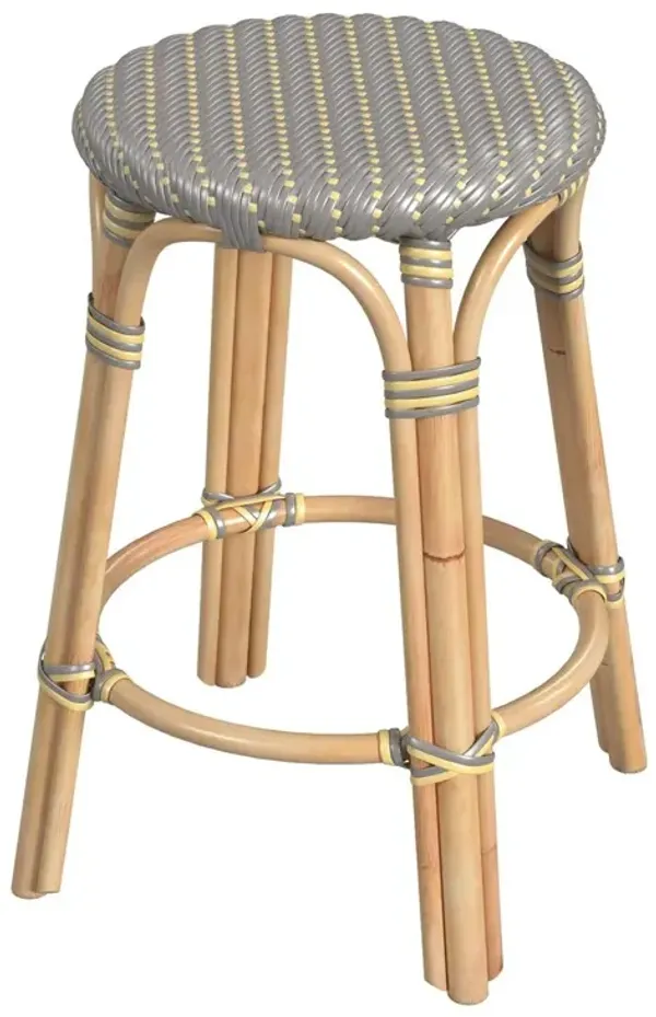 Kye 24" Rattan Round Counter Stool