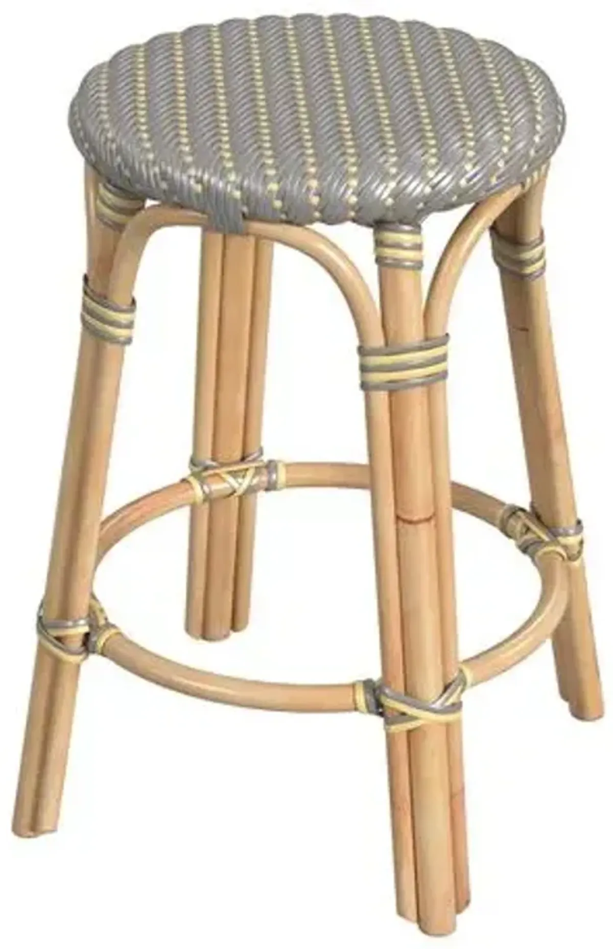 Kye 24" Rattan Round Counter Stool