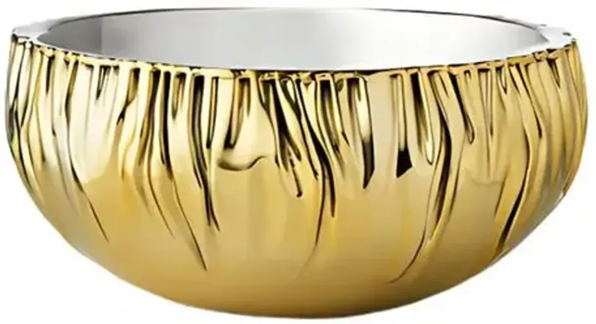 Cerro Serving Bowl - Handcrafted - Gold