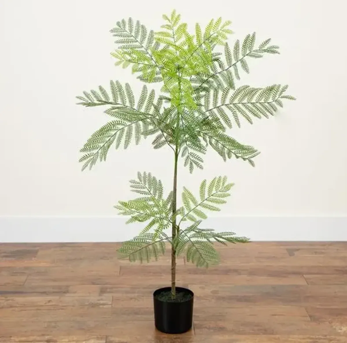 Faux Minimalist Jacaranda Tree - Green