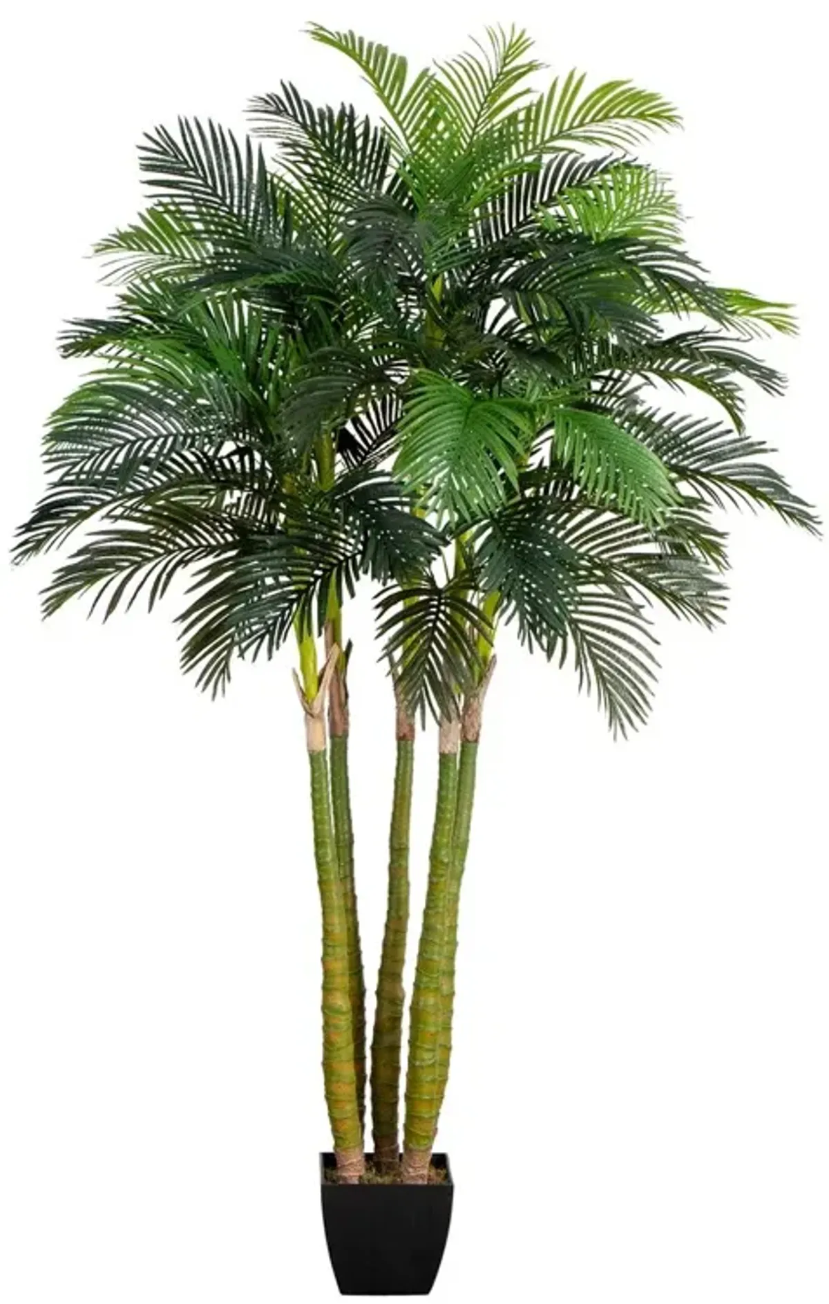 9.5ft Faux Five Stalk Areca Palm Tree