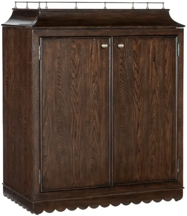Commerce & Market Dukes Bar Cabinet, Dark Elm