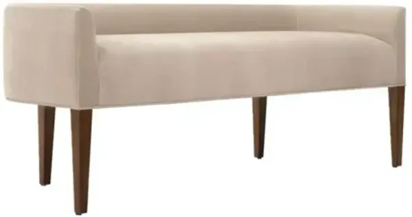 Archives Linen End of Bed/Accent Bench - Beige - Hooker Furniture