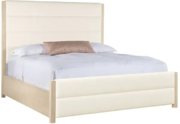 Westwood Upholstered Linen Bed, Polished Limestone/Trendy Snow