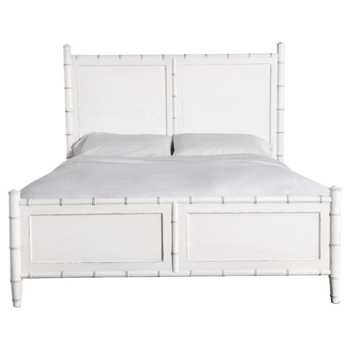 Charleston Panel Bed, White Heron
