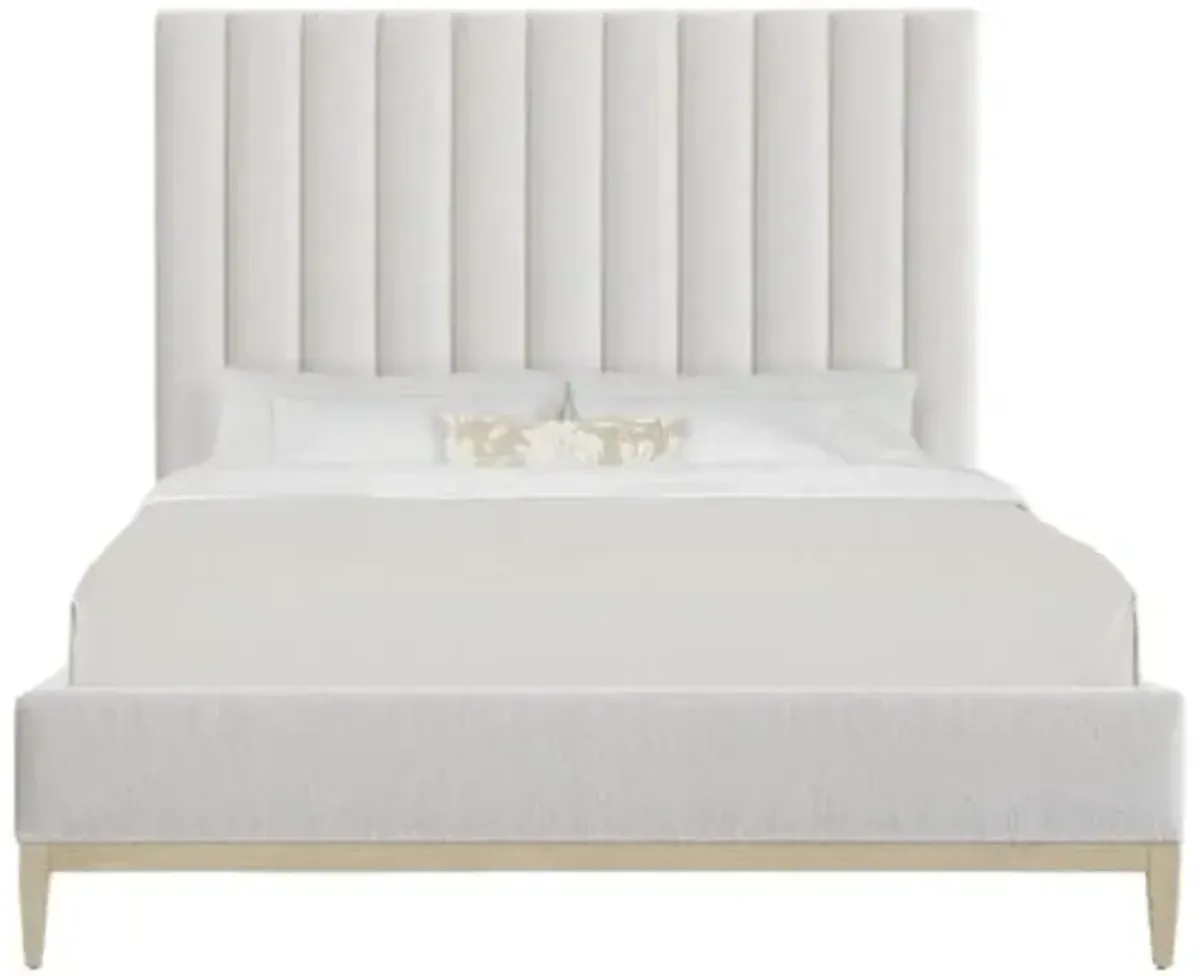 Cascade Upholstered Wolf Pearl Bed - Terrain - Hooker Furniture - Gray