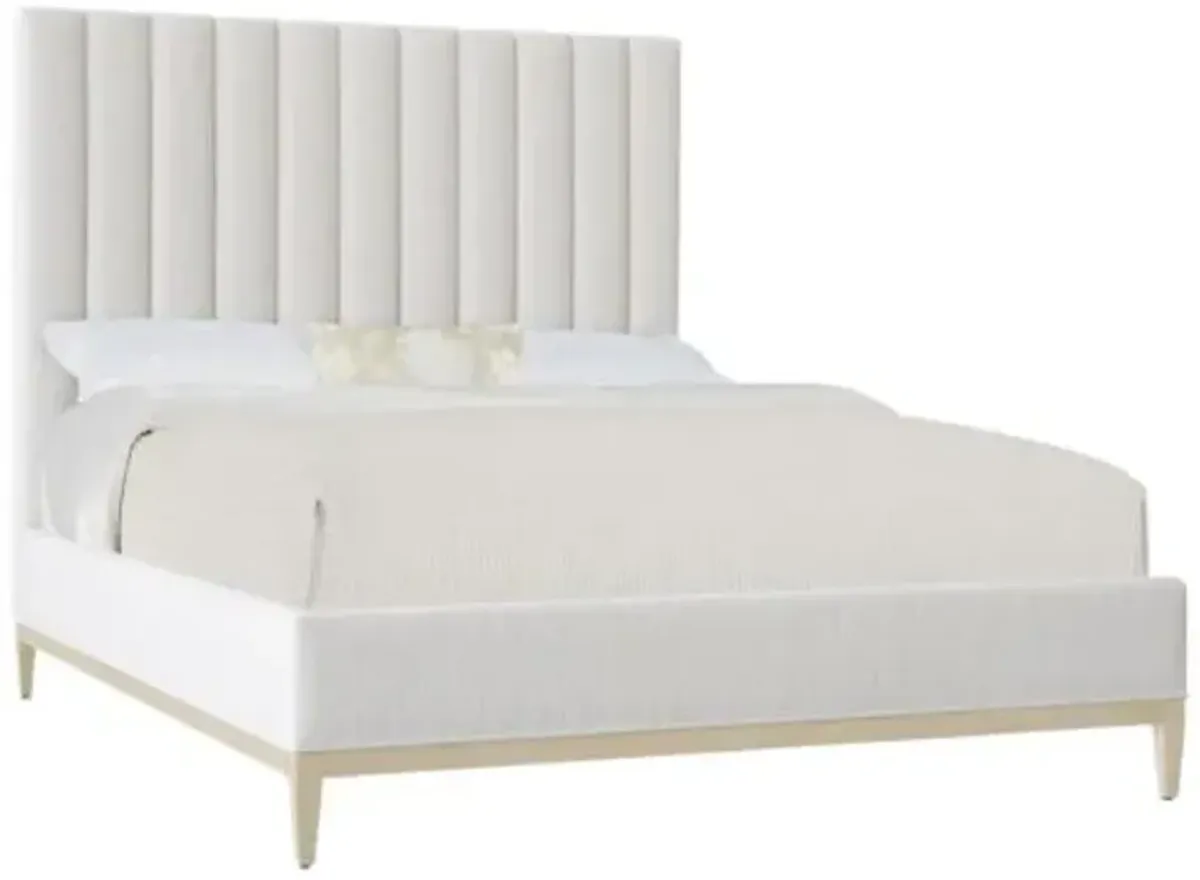 Cascade Upholstered Wolf Pearl Bed - Terrain - Hooker Furniture - Gray